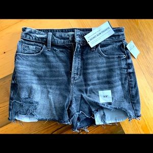 Old Navy Destroyed Gray Denim Shorts